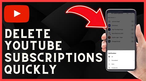how to remove youtube subscriptions fast