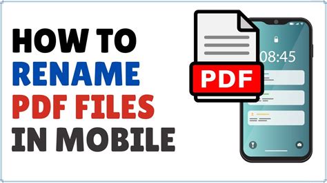 how to rename a pdf file in mobile