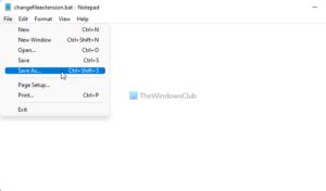 how to rename all files extension in a folder at once
