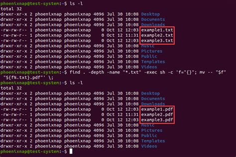 how to rename all files in a folder at once linux