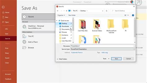 how to rename attached file in powerpoint