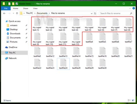 how to rename multiple files in a folder at once