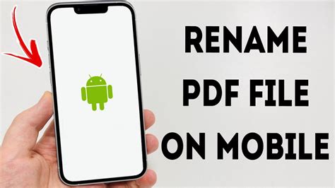 how to rename pdf file in mobile