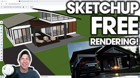 how to render in sketchup free