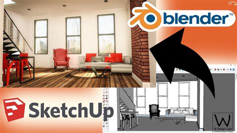 how to render sketchup model in blender