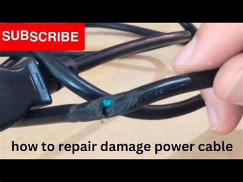 how to repair a broken power cable