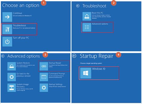 how to repair windows 10 from boot menu