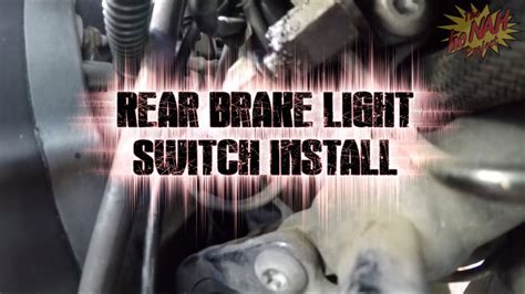 how to replace a brake light switch