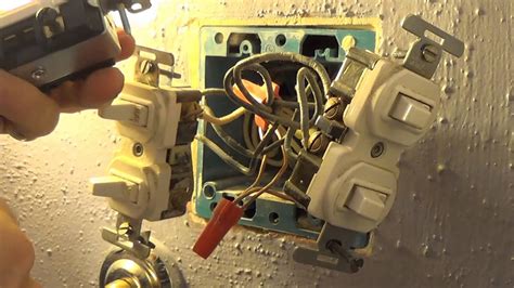 how to replace a double light switch youtube