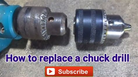 how to replace a drill chuck