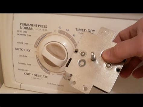 how to replace a dryer timer switch
