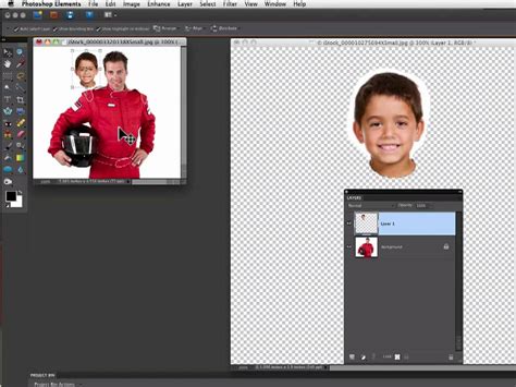 how to replace a face in photoshop elements