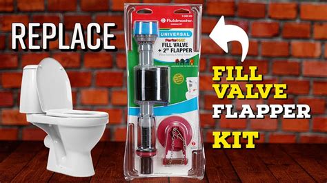 how to replace a fill valve and flapper kit