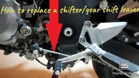 how to replace a gear shifter on a motorcycle