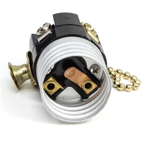 how to replace a lamp socket with pull chain