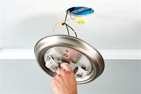 how to replace a light socket in the ceiling