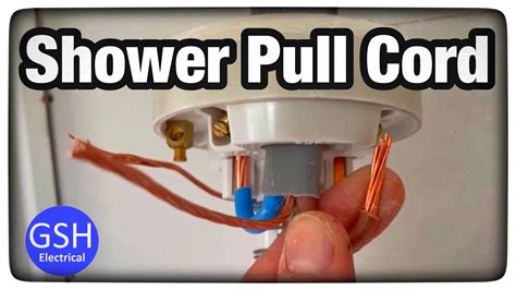 how to replace an electric shower pull cord