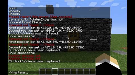 how to replace blocks in minecraft with commands