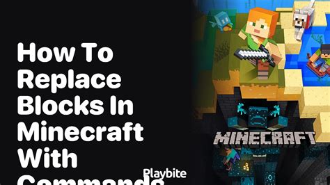 how to replace blocks in minecraft with commands java