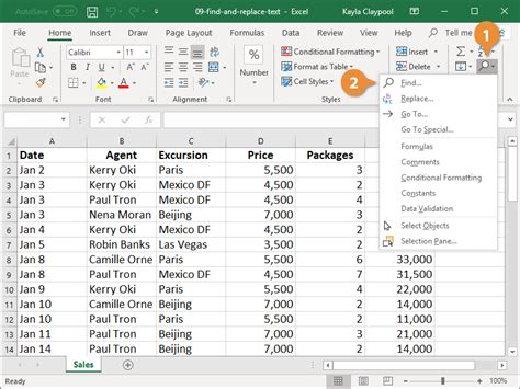 how to replace exact word in excel