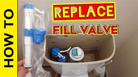 how to replace fill valve in toilet cistern