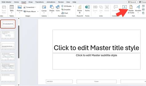 how to replace footer in powerpoint