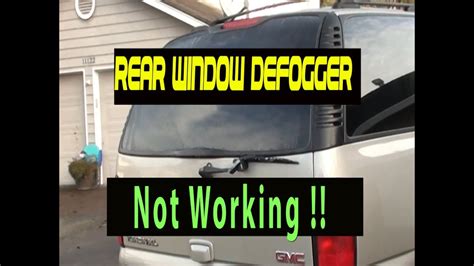how to replace rear defroster