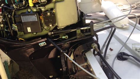 how to replace shift cable on mercury outboard