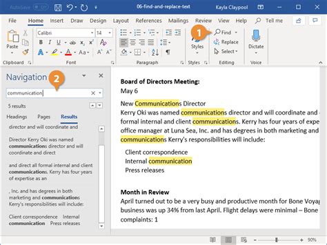 how to replace text in word doc