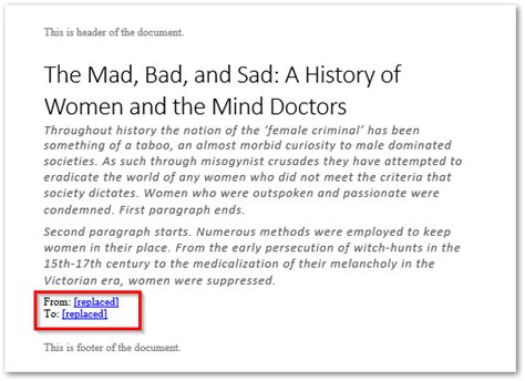 how to replace text in word document using c#