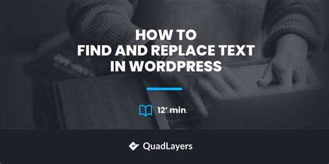 how to replace text in wordpress