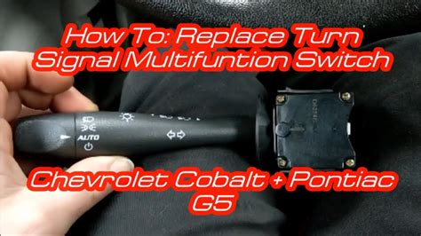 how to replace turn signal switch 2008 chevy cobalt