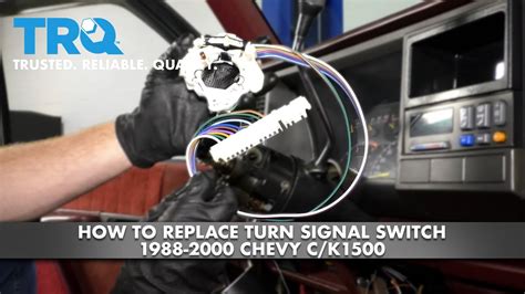 how to replace turn signal switch on a 2000 chevy silverado