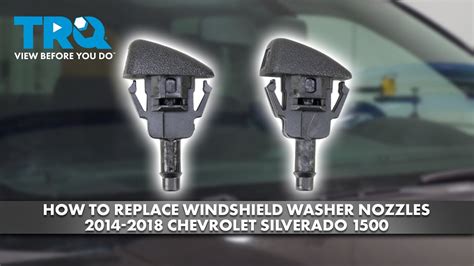how to replace windshield washer nozzle