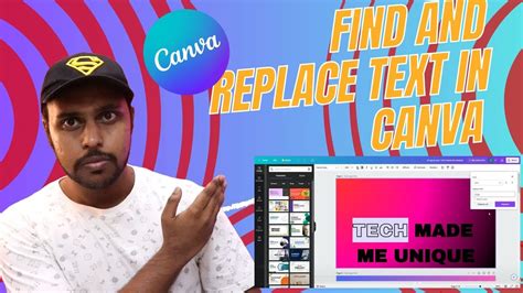 how to replace words in canva