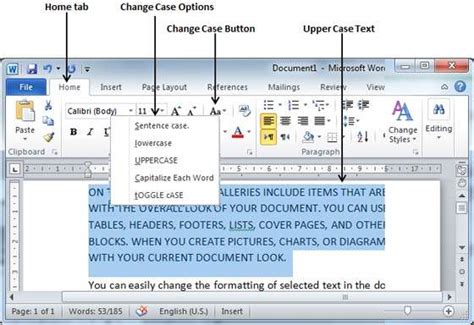 how to replace words in word without caps