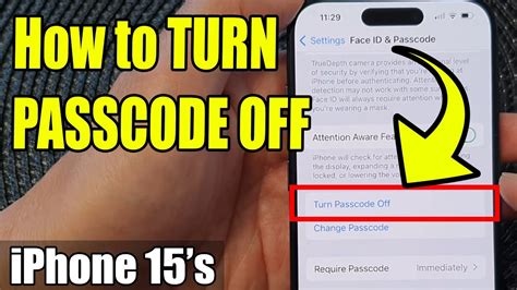 how to require passcode to turn off iphone 15 pro max