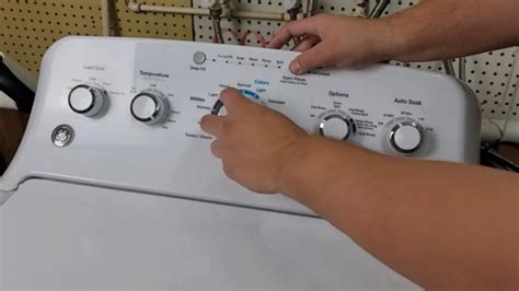 how to reset a ge top load washing machine