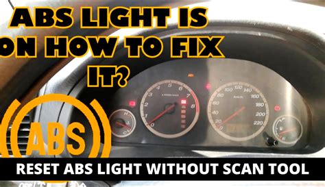 how to reset abs light on car