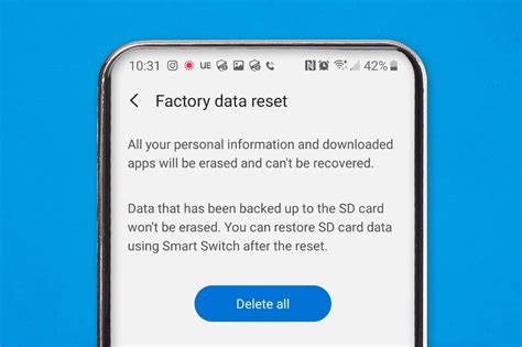 how to reset apps on android phone