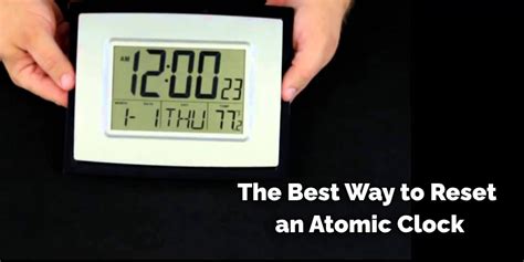 how to reset atomic clock sharp