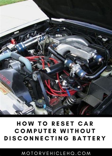 how to reset car computer without scan tool