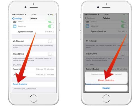 how to reset cellular data on iphone 11