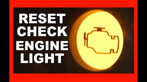 how to reset check engine light with push button start