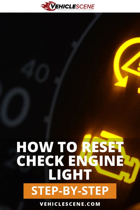 how to reset check engine light yourself