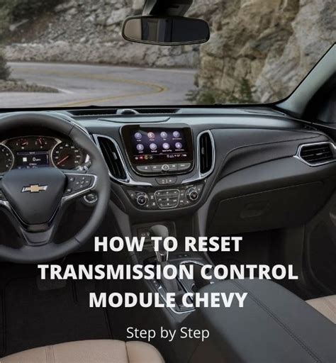 how to reset chevy transmission control module