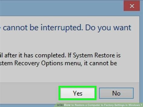 how to reset computer to factory settings windows 7