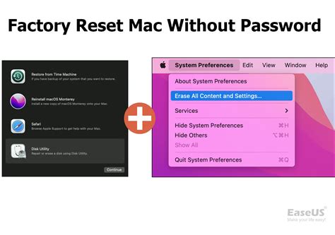 how to reset computer without password mac