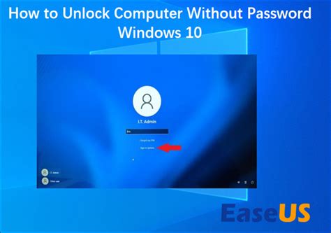 how to reset computer without password windows 10