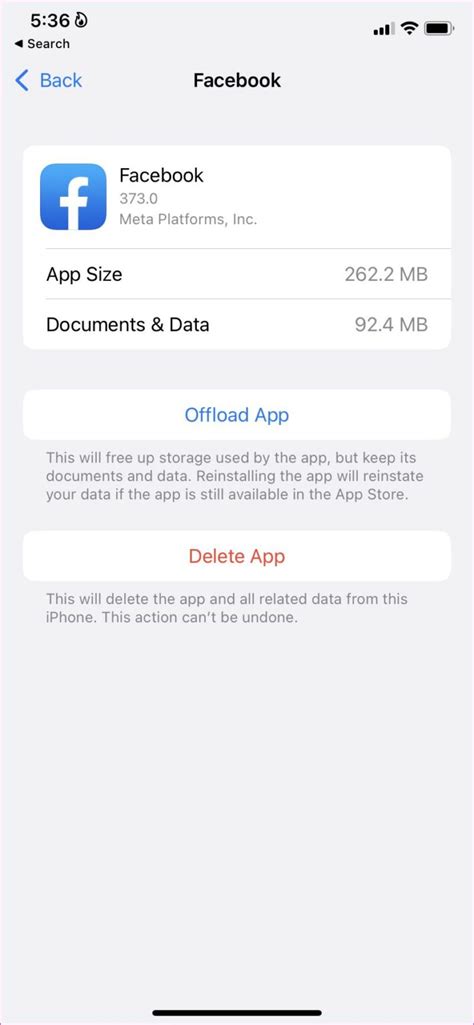 how to reset facebook cache on iphone